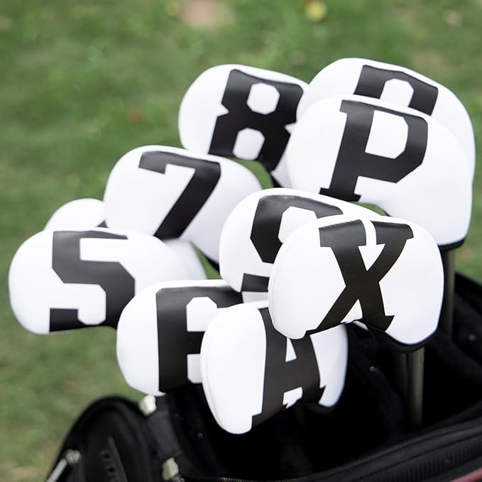 Golf Iron Covers with Colorful Number Neoprene Golf Iron Head Cover,Golf Club Head Covers for Iron Fit All Brands Golf Irons Headcovers 4/10pcs
