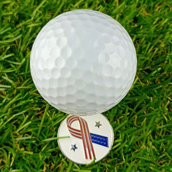 Golf Ball Markers with Hat Clips Value Sets for Men Women Golfer, Removable Attaches Easily to Golf Cap Premium Gifts