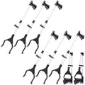 Ctosree 8 Pack 32" Trash Grabber Reacher Tool for Elderly, Foldable Litter Picker Upper, Lightweight Trash Pick up Stick, Long Handy Mobility Aids for Home Garden Arm Extension(Gray)