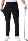 QPNGRP Men's Golf Pants 30"/32"/34" Inseam Lightweight Stretch Work Dress Pants