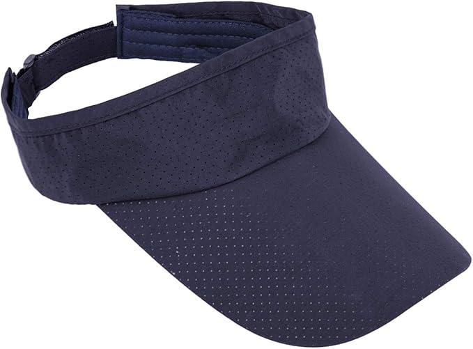Sportmusies Sun Sport Visors Hat Fits Men Women, Running Golf Beach Cap Extra Long Brim Quick Dry Summer