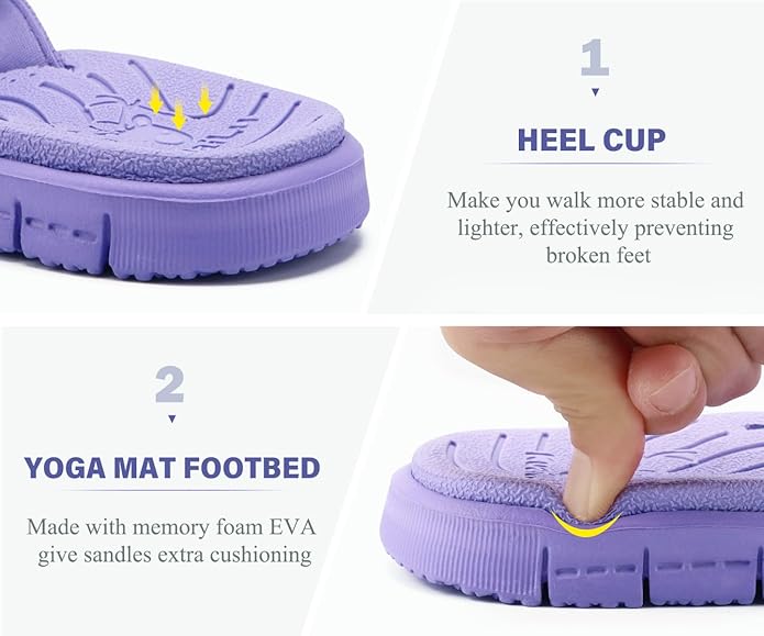KuaiLu Comfortable Flip Flops for Women with Arch Support Summer Beach Walking Thong Sandals Slip On Indoor Outdoor