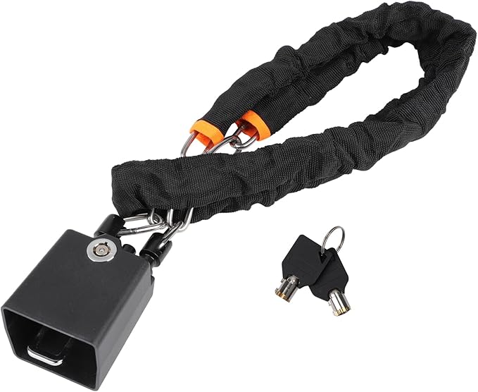 Universal Cars Steering Wheel Lock, Seat Belt Lock, Club Steering Wheel Lock, Lightweight & Portable, Car Security Anti-Theft Device Fits Most Vehicles, SUVs, Golf Carts, Includes 2 Keys (Black)