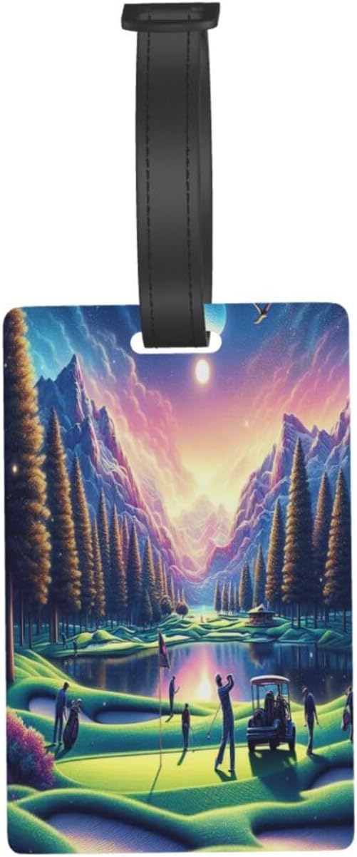 Golf Luggage Tag Suitcase Identify Labels Personalized Travel Bag Tag 2.5X4.1Inch
