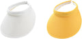Cloth Covered Slip-On Visor for Women, Adjustable Cap Sports Sun Visors for Men
