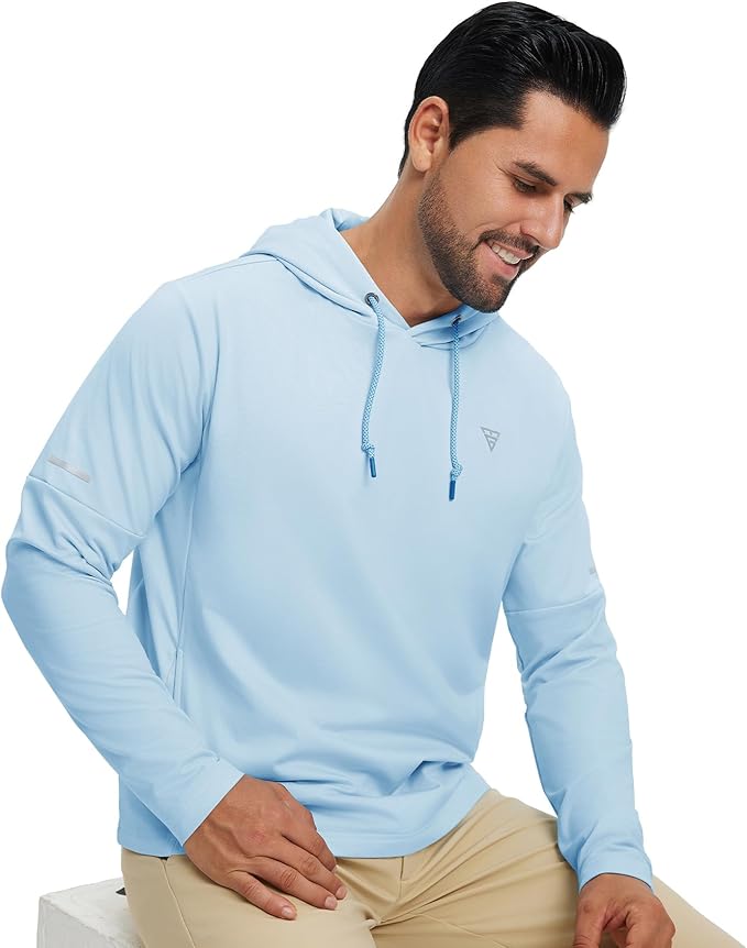 Hoodies for Men Golf Fleece Hooded Sweatshirts Dry Fit Athletic Lightweight Casual Midlayer Mens Hoodies Pullover