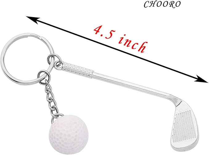 CHOORO Golfer Gift Golf Keychain Golf Ball Jewelry Golf Lovers Gift Golf Team Gift Golf Coach Players Gift