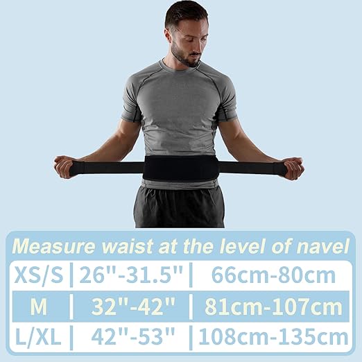 Thin & Lightweight Back Brace for Lower Back Pain Relief – Slim, Breathable Back Support Brace for Sciatica, Herniated Disc – Adjustable Lumbar Support Belt for Men & Women, All Day Comfort