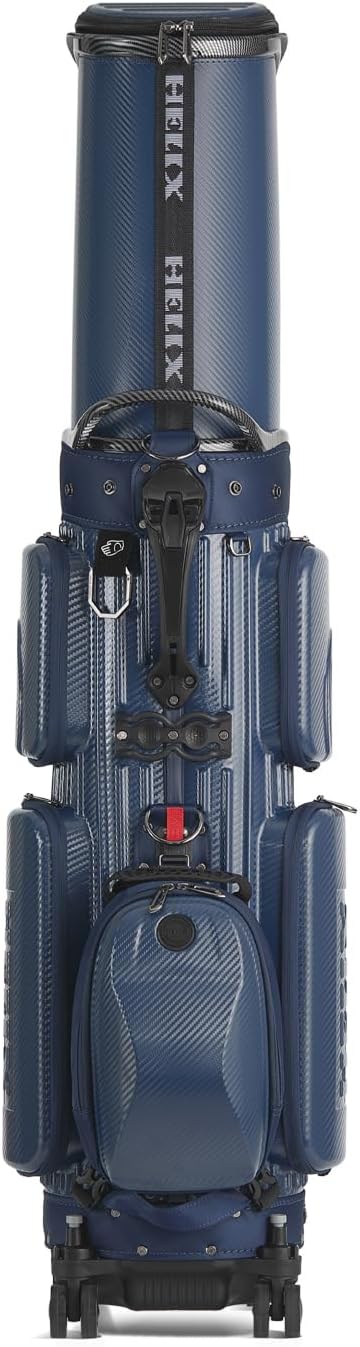 HELIX Hard Shell Golf Travel Bag with Wheels, 2-in-1 Travel Golf Case & Daily Cart Bag, Durable PC Material