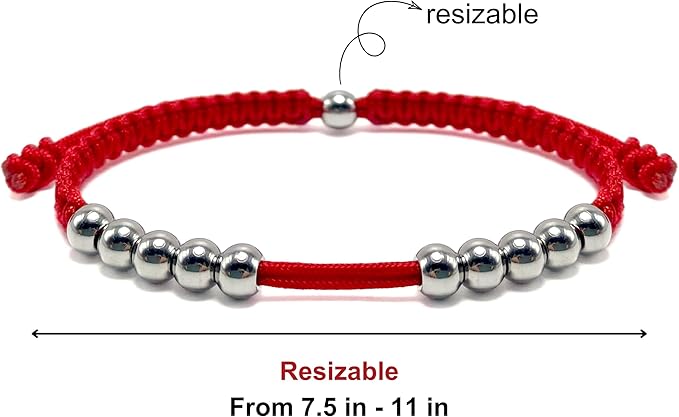 LAMIBEE Golf Stainless Steel 10 Beads Score Counter Bracelet, Golf Stroke Count Bracelet, Resizable and Easy to Adjust Golf Round Scoring Tracker, Durable and Stylish Golf Accessory