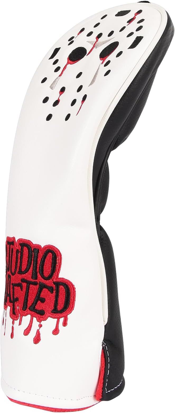 Golf Hack Show Hockey Goalie Mask Driver Fairway Woods Hybrid Rescue Blade Mallet Golf Putter Head Covers