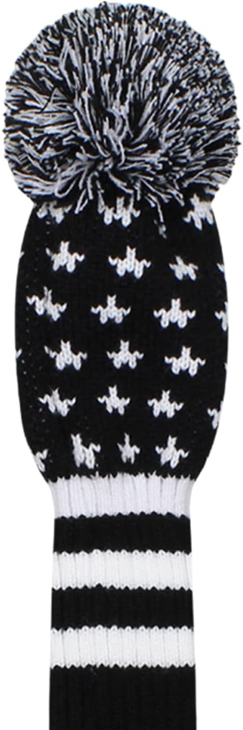Scott Edward Knit Golf Head Covers for Woods Set of 3 Fits Well Driver(460cc) Fairway Wood and Hybrid(UT) The Perfect Change for Golf Bag
