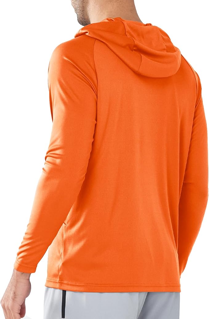 NORTHYARD Men's UPF 50+ Hoodie Shirts Long Sleeve Sun Protection Fishing Swim Beach UV SPF Rash Guard Quick Dry Lightweight