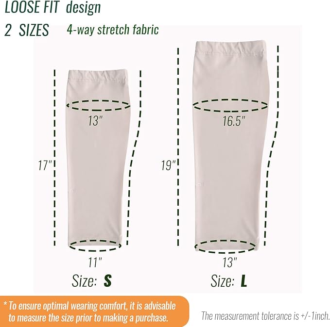UPF 50+ Sun Protection Arm Sleeves Elastic band Adjustable Cuff Loose Fit Non-Sticky Airflow Friendly Outdoor