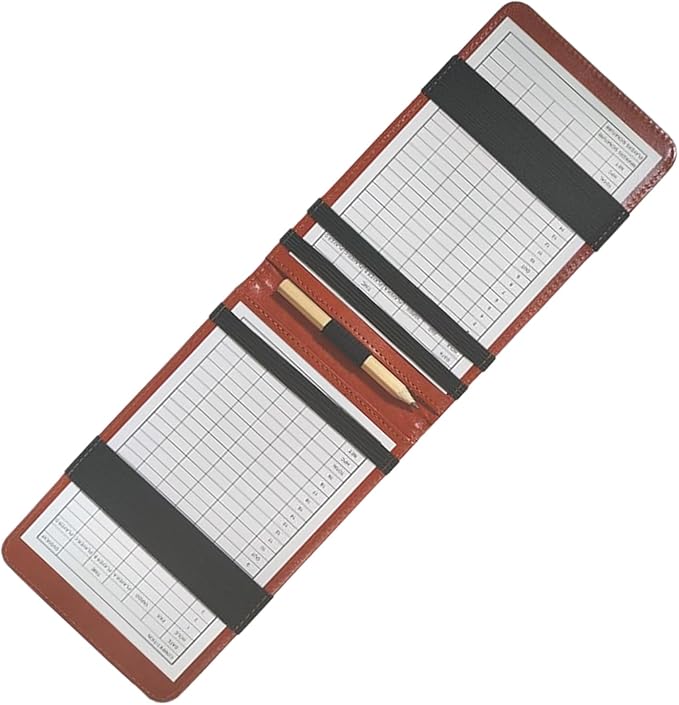 Golf Card Holder - Portable Score Display,Golf Card Holder Notebook | for Practice Training Indoor Home Backyard Sports Club Recreation Competition Entertainment Simulation
