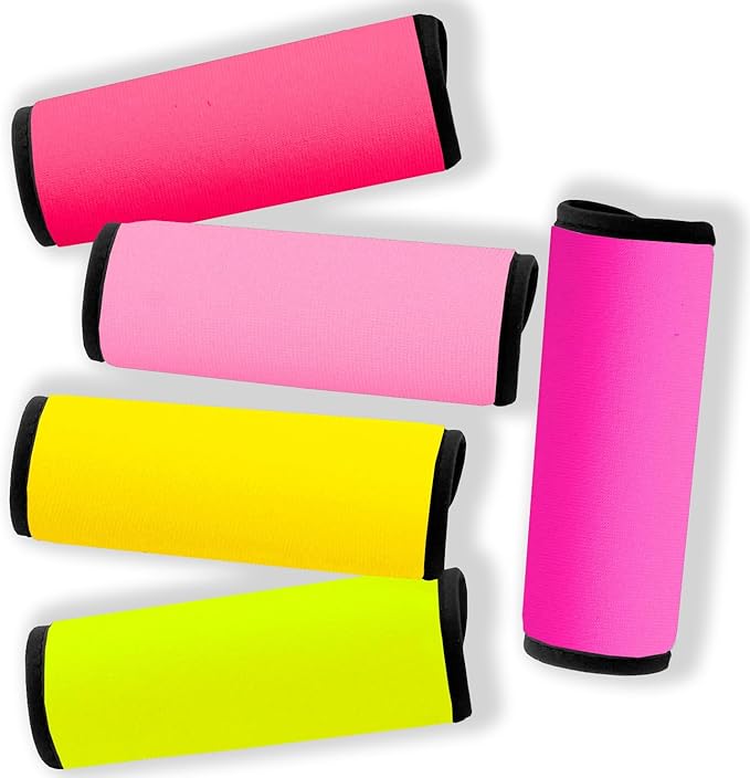 Neoprene Luggage Handle Wraps for Traveling Bright Color Luggage Identifiers|Handle Wraps|Handle Covers