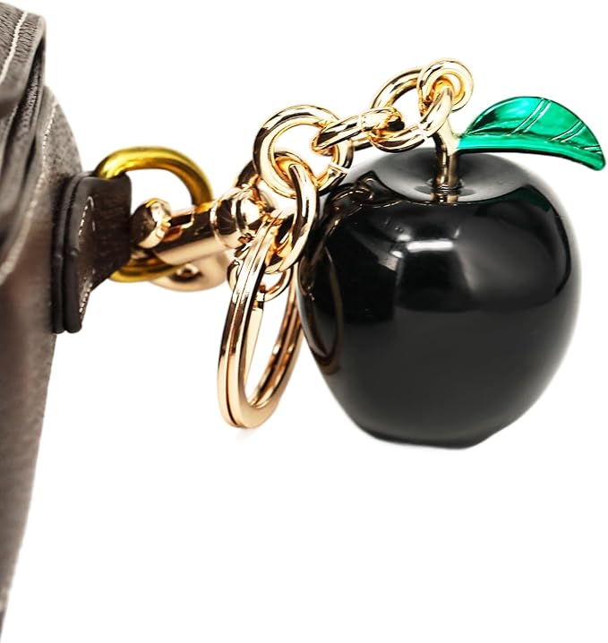Cherry Bag Charm for Handbag, Big-Apple Strawberry Fruit Bag Charm Cherry Car Accessories KeyChain