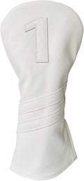 1pc Golf Club Head Cover Or 3pcs Golf Club Covers for Driver 3 Wood and Hybrids - White Golf Driver Headcover Fairway Wood Head Cover Hybrid Headcover Designed for All Brand