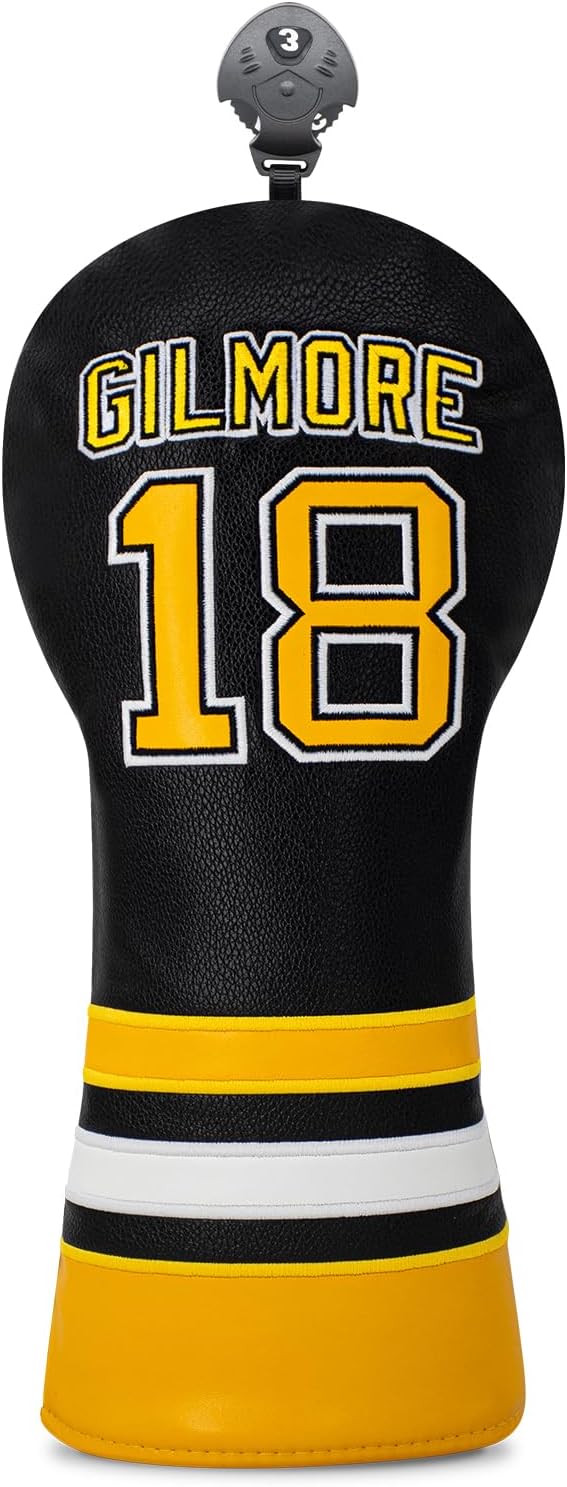 Golf Headcovers Golf Club Headcovers Sports Style Number 18 Premium Leather Driver Fairway(FW) Wood Hybrid(UT), Golf Blade Mallet Putter Cover
