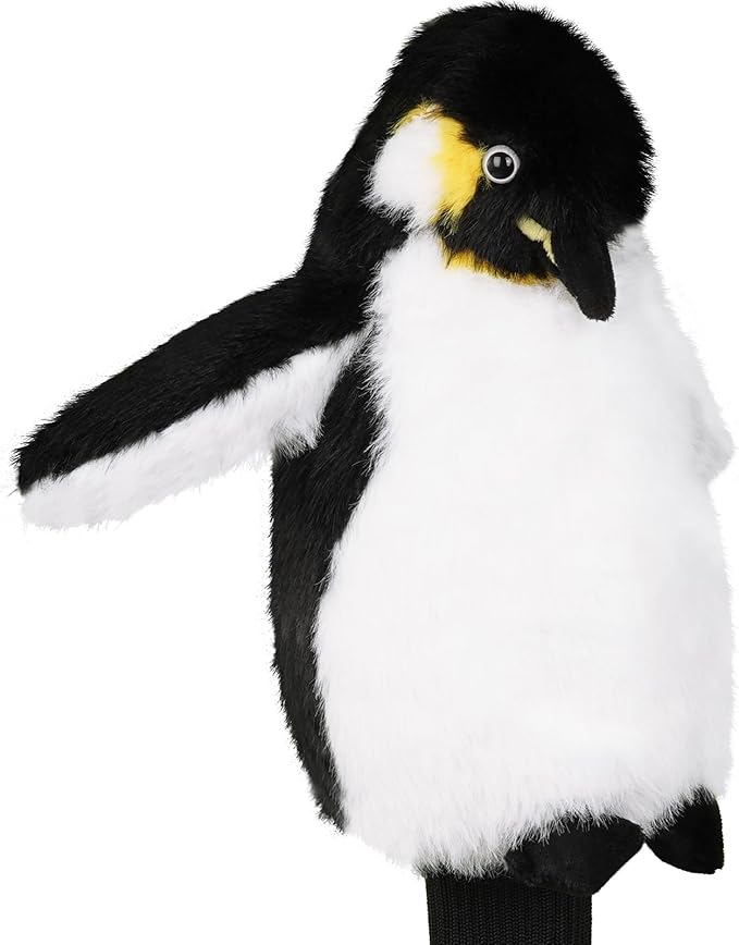 Big Crazy Funny Driver Headcover, Fairway Wood Hybrid Headcover, Golf Head Covers with Long Neck, Animal Plush Golf Club Covers, Golf Club Protector, and Funny Present