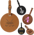 Custom Leather Golf Tee Holder Personalized Photo Logo Pattern Customized Split Name Golf Bag Tag Organizer Tees Cover, Accessories Gift for Golfers Men Women Father Dad Grandpa Uncle, Birthday