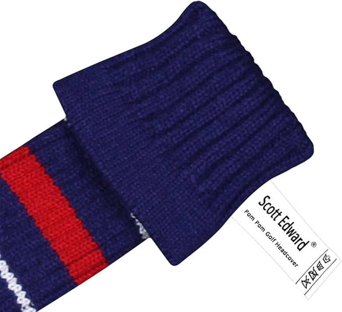 Scott Edward Knit Golf Head Covers for Woods Set of 3 Fits Well Driver(460cc) Fairway Wood and Hybrid(UT) The Perfect Change for Golf Bag
