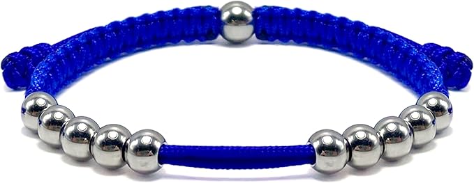 LAMIBEE Golf Stainless Steel 10 Beads Score Counter Bracelet, Golf Stroke Count Bracelet, Resizable and Easy to Adjust Golf Round Scoring Tracker, Durable and Stylish Golf Accessory