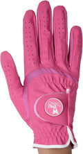 Women's Soft Flex Golf Gloves with Magnetic Ball Marker with Removable Golf Ball Marker- Right Hand