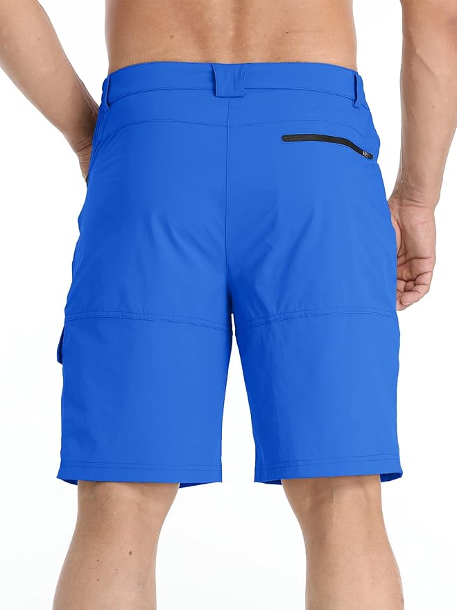 TACVASEN Men's Summer Outdoor Shorts Quick Dry Cargo Casual Work Hiking Shorts (NO Belt)