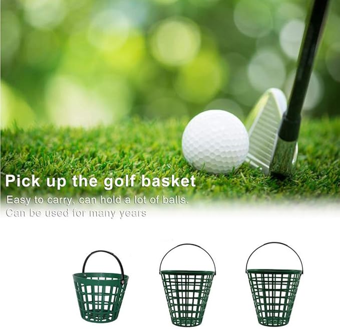 ZLY Golf Ball Basket, Golfball Container with Handle Ball Holder Contain Stadium Accessories