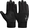 Kids Winter Gloves Back Water Repellent Touchscreen Warm Fleece Anti-Slip for Boys Girls Teen 3-15 Years