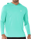 NORTHYARD Men's UPF 50+ Hoodie Shirts Long Sleeve Sun Protection Fishing Swim Beach UV SPF Rash Guard Quick Dry Lightweight