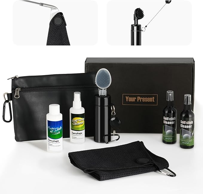 Golf Club Care Kit - Clean, Polish and Restore Irons, Drivers, Putters -Remove Rust, Scratches & Restore Tackiness