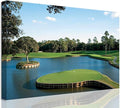 USA Golf Course Wall Art TPC Sawgrass Golf Course Pictures Prints Golf Wall Decor for Living Room Bedroom Home Decorations Golf Canvas Framed Artwork Ready to Hang(18''H x 24''W)