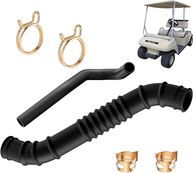 Club Car DS Air Intake Hose and Crankcase Vent Tube with Clamp Repair Kit for Club Car DS 1992-1997 Gas Golf Carts,Replace OEM# 1016228 101971301 1016572 1017466