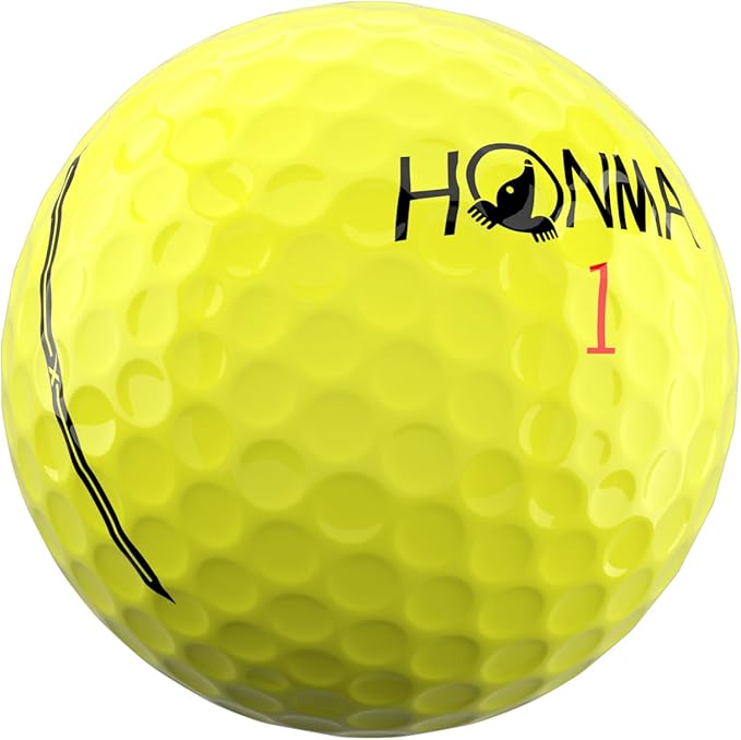 Honma TW-X Golf Balls,Tour Level Spin Control and Distance,Premium 3-Piece Golfball with Urethane Cover,Aerodynamic Dimples for Greenside Precision,High Launch and Soft for Men Women,1 Dozen