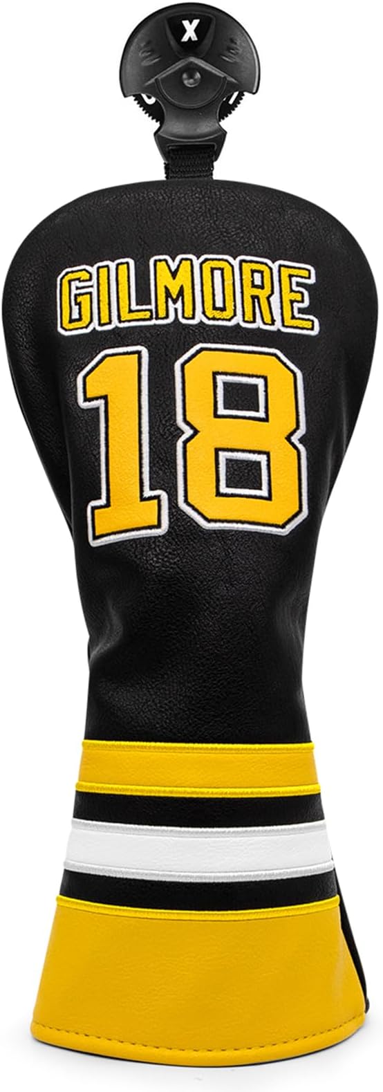Golf Headcovers Happy Gilmore Golf Club Head Covers Advanced Embroidery Premium Leather Driver Headcover Fairway Wood Covers Hybrid Head Covers, Golf Mallet Blade Putter Cover