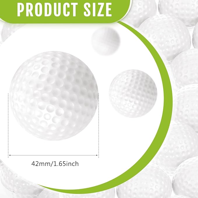 Junkin 80 Pcs Foam Golf Balls Rubber Practice Balls Realistic Feel and Flight Sport Training for Indoor or Outdoor Backyard Golf Training