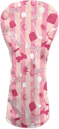 Golf Club Head Covers for Club Protective, Waterproof PU Leather Driver Fairway Wood Hybrid Head Cover