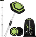 Golf Travel Bag Support Pole,Golf Clubs Protector Travel Bag Support Rod Anti-Impact Umbrella Cover Height Adjustable Golf Bag Accessories,Red