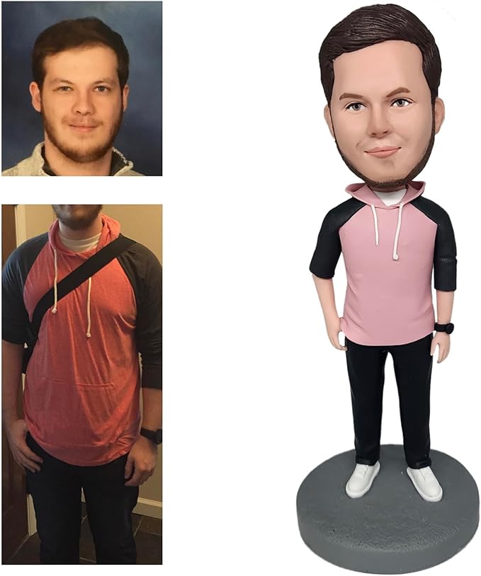 Yolie Stylishbobblehead Customized Bobblehead Dolls, Golf Handmade Personalized Sculpture Gifts for Men, Boyfriends, Husbands, Office Colleagues or Bosses