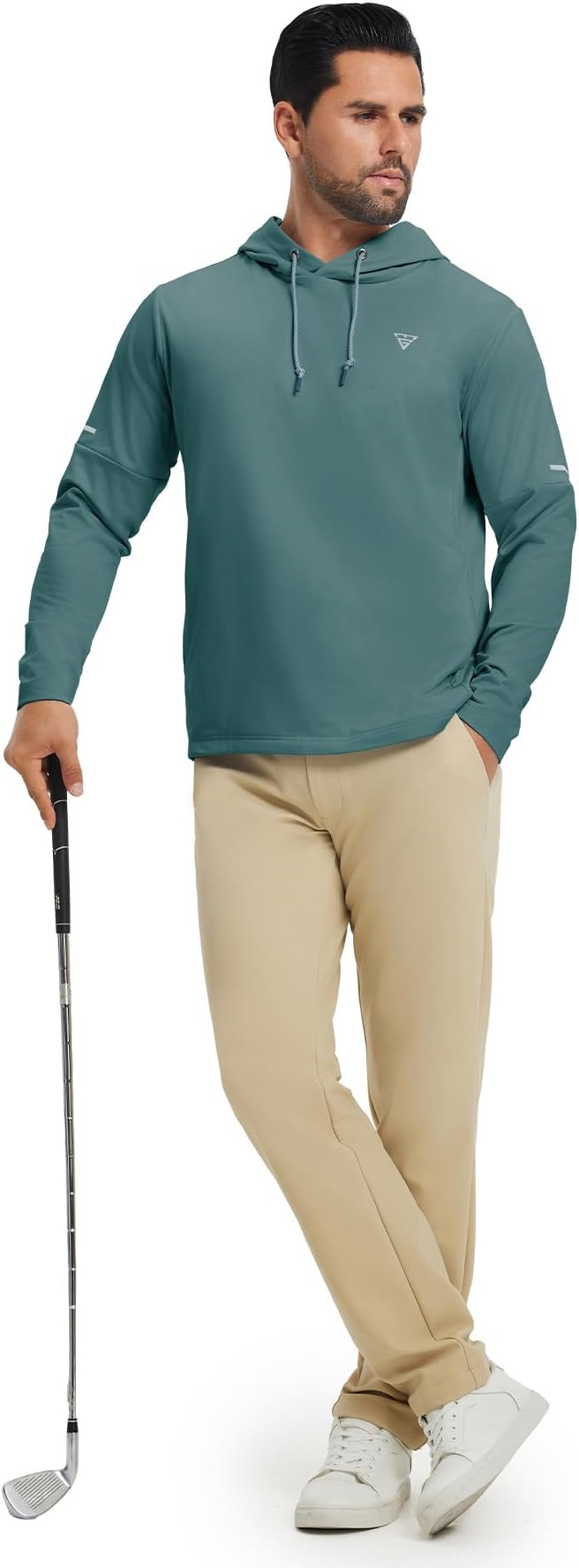 Hoodies for Men Golf Fleece Hooded Sweatshirts Dry Fit Athletic Lightweight Casual Midlayer Mens Hoodies Pullover