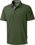 Men's Golf Shirts Dry Fit Moisture Wicking Performance Short Sleeve Collared Polo Shirts for Casual Athletic Business