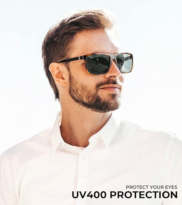 KALIYADI Polarized Sunglasses for Men and Women, Mens Sun Glasses with UV Protection for Driving Fishing Golf (3 Packs)
