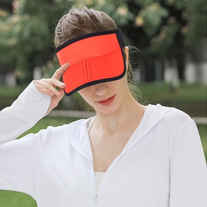 HH HOFNEN Sports Sun Visor Hats Men Women Foldable Brim Lightweight Packable Adjustable Visor Caps Running Golf Tennis