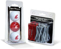 Team Golf NCAA Logo Imprinted Golf Balls (3 Count) & 2-3/4" Regulation Golf Tees (50 Count), Multi Colored
