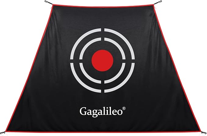 Gagalileo Golf Target Cloth: Protective Net Portable Easy Setup with S-Hooks & Ropes Indoor Outdoor Practice All Golfers Training Accuracy for Backyard Garage