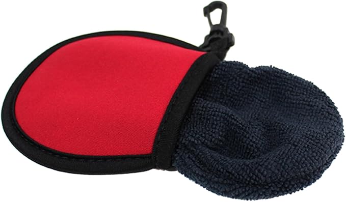 Golf Ball Cleaner Pouch with Carabiner,Golf Accesorries Washer Pocket Waterproof Bag Fit for Golf Carts Belt Golf Bag