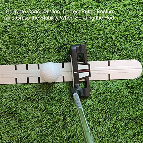 SUNGOOYUE Golf Alignment Training Aid, Golf Putting Straight Ruler Guide Aluminum Alignment Rail for Golf Putting Practice, SUNGOOYUEgvgt5ewom9