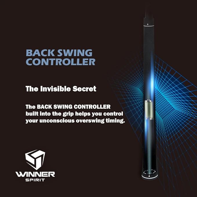 WINNER SPIRIT Miracle 201v3 Patented Golf Swing Trainer – Increase Club Head Speed, Distance, Rhythm & Swing Accuracy – Adjustable Speed & Back Swing Controller for Tempo Practice